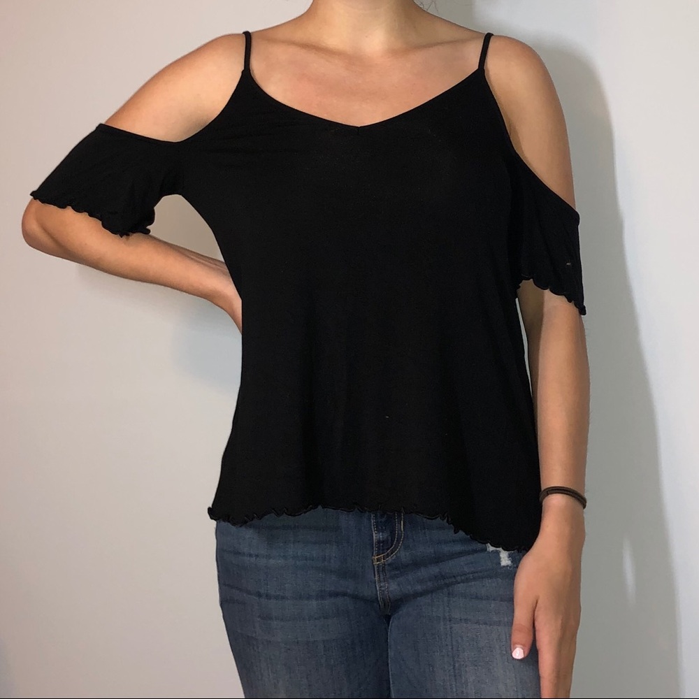 AMERICAN EAGLE SOFT&SEXY BLACK TANK